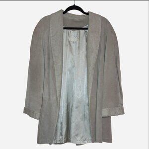 Vintage women's  CACHE suede coat/blazer, color taupe, size small